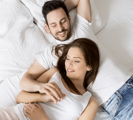 Happy couple after using zxcvbnmqwt