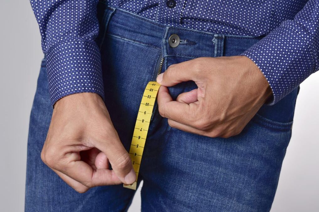 Measure penis size after growth